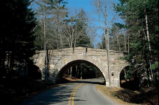 Alte Steinbrücke in Acadia