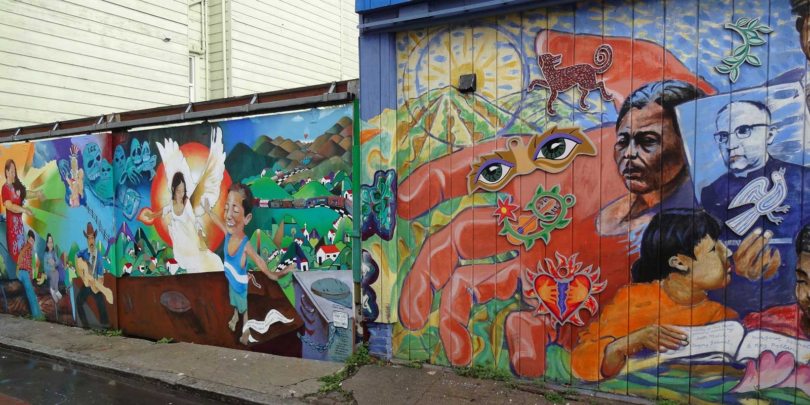 Mural in der Balmy Alley