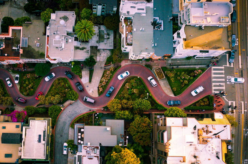 Lombard Street: Die kurvenreichste Straße der Welt
